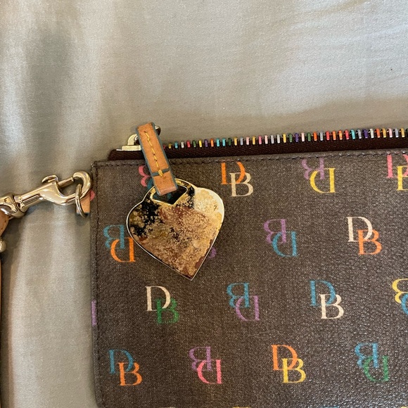 Dooney & Bourke Vintage Monogram Rainbow Wristlet - Picture 5 of 5